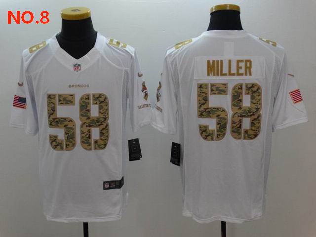 Men's Denver Broncos 58 Von Miller Jersey NO.8 ;